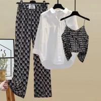 ราคา Plus size เสื้อผ้าสาวอวบ ชุดเซตเซทเสื้อและกางเกง ชุดเข้าเซทเซทเสื้อและกางเกง ☁№❡ผู้หญิงไซส์ใหญ่อ้วน 200 ปอน (10017849749)