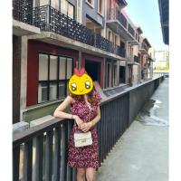 ราคา เดรสระบายสีแดงลายดอก ป้าย KOYA (5843326192)