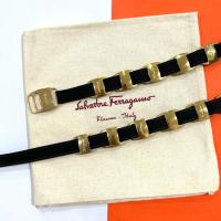 ราคา เข็มขัด Salvatore Ferragamo belt Vera Black Gold แท้ (28973924210)