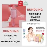 ราคา บุหงา | Miniso Womens Hair Comb Cushion Hair Brush Bling Comb x BIOAQUA Facial Mask Facial Sheet Mask Skin Care Face Mask BPOM (25943511777)