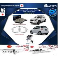 ราคา ผ้าเบรค หน้า-หลัง Kashiyama Japan พรีเมี่ยม SUZUKI / SX4 10 - on (รวมส่งแล้ว) (22924494577)