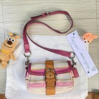 ราคา Coach แท้ Crossbody สีลูกกวาด โค้ชมือสองสภาพดี (22548255095)