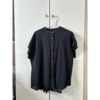 ราคา (มือสอง) เสื้อคอจีน ผ้าลินิน สีดำ อก 46“ แบรนด์ Muji มูจิ (29185511882)