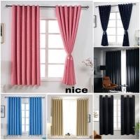 ราคา ผ้าม่านหน้าต่าง สำเร็จรูป ผ้าม่านกันแสงกันยูวี ผ้าม่านประตู ตาไก่ รูปดาว (12057965784)