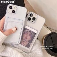 ราคา ส่งจากไทย 1-2วัน เคสใส มีสอดบัตร เคสไอโฟน for iphone 14 13 12 11 pro promax xs xr xsmax 7 8 plus พลัส (25400940530)