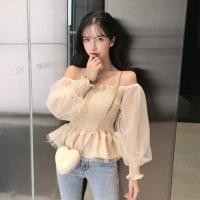 ราคา สินค้าพร้อมส่งค่ะมาแล้วจ้าเสื้อแขนยาว ปาดไหล่ แต่งแขนผ้ามุ้งมิ้งสองชั้น ปลายแขนจั้ม ระบายชาย ✨ขายดีม๊ากเลยค๊า (4857701987)