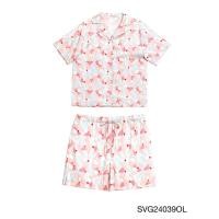 ราคา Sabina Sleepwear Nightwear เซ็ตชุดนอน เสื้อแขนสั้น กางเกงขาสั้น รหัส SVG24039OL - สีส้มอ่อน (27374001245)