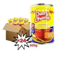ราคา [ ครึ่งลัง ] Dairy Champ นมข้นหวานมาเลย์ ข้น หวานกำลังดี 48x500 g (26839464672)