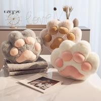 ราคา Cat Paw โยนผ้าห่ม Cat Paw พิมพ์ผ้าห่ม Cozy Cat Paw หมอนผ้าห่ม 3 1 มืออุ่น Plush โซฟาตกแต่งผ้าห่มฤดูหนาวสําหรับ Travel Home Decor ตะวันออกเฉียงใต้ (29419656120)