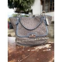 ราคา ❌❌ติดจองกรุณาสอบถามก่อนสั่งซื้อ❌❌ COACH กระเป๋าโค้ช หนังแท้สานทั้งใบ มือ2 แท้ (3761593349)