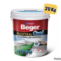 ราคา สีทากันซึม รูฟชิลด์ ROOF SEAL (Beger Cool) PU HYBRID WATERPROO สีขาว เทา (22377634576)