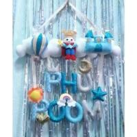 ราคา อักษรผ้า Baby Banner โมบาย ป้ายชื่อลูกน้อย/คนรัก /ป้ายชื่อร้าน (2856050277)