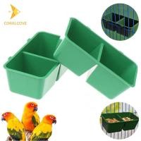 ราคา coralcoveshop ชามอาหารนก กล่องอาหารนก เหมาะสำหรับกรงลวดส่วนใหญ่ พลาสติก สำหรับนกแก้ว (28904480304)