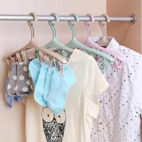 ราคา ไม้แขวนหนีบผ้า 8 ตัวหนีบ ไม้แขวนพร้อมที่หนีบ ที่ตากถุงเท้าพร้อมกิ๊บหนีบผ้า ที่ตากผ้าแบบหนีบ (3862200592)