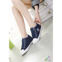 ราคา ผ้าใบแฟชั่นเกาหลี พื้นนุ่มทรงสวย เสริมส้น4-5cm (20182313)