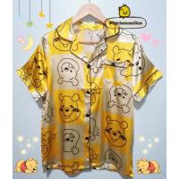 ราคา ชุดนอนผ้าซาติน ลายหมีพูห์ แขนสั้น ขายาว (9098289004)