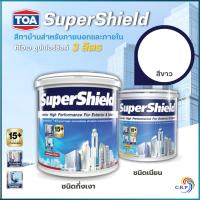 ราคา TOA Supershield ซุปเปอร์ชิลด์ สีขาว 3.78 ลิตร G100 S100 ฟิลม์กึ่งเงา,เนียน สีกึ่งเงา สีทาบ้าน สีทาภายนอก เช็ดล้างได้ (25807150991)