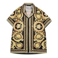 ราคา Versace SS22 เสื้อเชิ้ตสีเหลืองผ้าไหมพิมพ์ลาย VERSACE (27523407496)