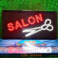 ราคา ป้ายไฟLED ป้ายไฟตัวอักษร ป้ายไฟวิ่ง ไฟหน้าร้าน"ป้ายไฟ SALON"แบบเสียบปลั๊กไฟ ไฟตกเเต่งร้าน รับทำป้าย (42607991188)