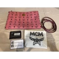 ราคา กระเป๋าถือ MCM ชมพู แท้ 100% มือสอง (19377963431)