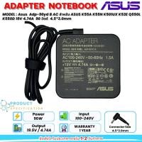 ราคา (ส่งฟรี ประกัน 1 ปี) Asus Adapter ของแท้ 19V/4.74A 90W หัวขนาด 4.5*3.0mm K53 K55 X45 X55 A42 A52 A55 F55 F75 (asus025) (29005503396)