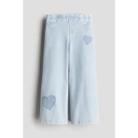 ราคา H&M(เอชแอนด์เอ็ม) กางเกงทรงเดนิมแบบกว้าง เด็กผู้หญิง 1226321_3 (26657752299)