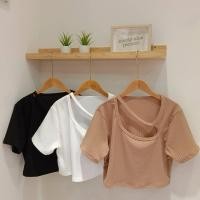 ราคา (อก 40-50“++) เสื้อครอปสาวอวบ เปิดอก เสื้อแฟชั่นสาวอวบอ้วน เสื้อผ้าแฟชั่นสาวอวบอ้วน ใส่สบาย 100 โลใส่ได้ fashionplussize (27880768064)