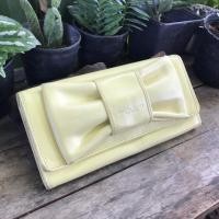 ราคา กระเป๋าสตางค์หนัง ใบยาว Samantha Thavasa แท้ 100% มือสอง ญี่ปุ่น (4137099357)