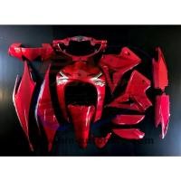 ราคา ชุดสี WAVE 110 i 2012 สีแดงR340 13 ชิ้น เฟรมรถ กรอบรถ แฟริ่ง Honda เวฟ 110 i 2012 (9605599833)