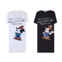 ราคา เดรสลายมิกกี้เม้าส์ แต่งรีดเพชร (5692338685)