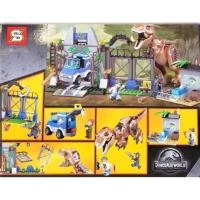 ราคา firstbuy_ตัวต่อเลโก้ SY 1082 จูราสสิคเวิลด์ชุดทีเร็กซ์บุก Jurassic World Trex Breakout จำนวน 289 ชิ้น มาใหม่ (16054829704)