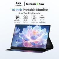 ราคา GOOJODOQ 16inch Portable Monitor 60hz 1080P 120% sRGB 500 Nits Magnetic Absorption Leather Case (26270897620)
