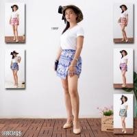 ราคา ชุดเซ็ท​รับสงกรานต์​ เสื้อยืด+กางเกงกระโปรงลายผ้าไทย (4017388718)