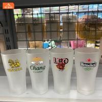 ราคา แก้วฟรอส พิมพ์ลาย สิงห์ ไฮเนเก้น ช้าง ลีโอ เหมาะสำหรับใส่เบียร์และเครื่องดื่มเย็น ขนาด 374 ml. - LG22 (17498982357)