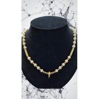 ราคา สร้อยเม็ดทองเลเซอร์ 24k ผสมลูกปักเรซิ่น ยาว 18,22,24 นิ้ว (29083238980)