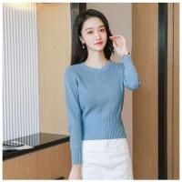 ราคา MAOMAO - KALILA LONG-SLEEVED KNITTED TOP, KOREAN Womens BLOUSE (23313420680)