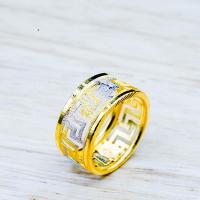 ราคา YHLG แหวนทองลายจีนฉลุลายชุบสี น้ำหนักหนึ่งสลึง (20751443982)