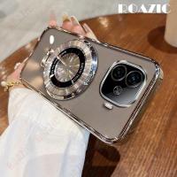 ราคา สําหรับvivo iQOO Z9 5G/VIVO iQOO Z9 Turbo/VIVO iQOO Z9 Turbo +/VIVO iQOO Z9 Turbo Plusหรูหราชุบขอบโปร่งใสเคสโทรศัพท์พร้อมขาตั้งวงกลมซิลิโคนอ่อนนุ่มAnti-Fallปกหลัง (27215238634)