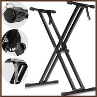 ราคา เยลเกิร์ล ขาตั้งเปียโน, ฐานกันลื่น ขาตั้งประเภทหลอดคู่รูปตัว X, ขาตั้งเปียโนอิเล็กทรอนิกส์ที่แข็งแกร่งโลหะถอดสากลเปียโนอิเ (42720214378)