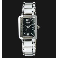 ราคา Casio รุ่น LTP1233D1ADF นาฬิกาข้อมือผู้หญิง สายสเตนเลส หน้าปัดดำ ดีไซน์กระจกตัด สุดหรูประกันศูนย์ 1 ปีเต็ม (9554444841)