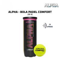 ราคา ALPHA COMFORT PLUS Black Yellow Tennis Padle Ball เครื่องเล่นปกติ Comfort + 3 ชิ้น (26641393571)