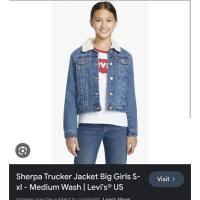 ราคา เสื้อแจ็คเก็ตยีนส์ผ้าฟลีซ Levis สําหรับเด็ก vnxk surplus ของแท้ (24029583157)