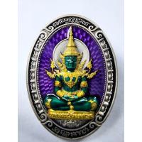 ราคา หลวงพ่อพัฒน์ วัดห้วยด้วน พระแก้วมรกต ฉลอง100 ปี ลงยา เนื้อเงิน (KA809) (25989306512)