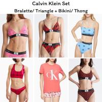 ราคา พร้อมส่ง Calvin klein Set (Bra+Bikini, Bra+Thong) ขายยกเซ็ต ชุดชั้นใน ของแท้ USA (16103284962)