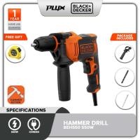 ราคา Black & DECKER BEH550-XD 550W สว่านเจาะกระแทก (BEH550) (26820158859)