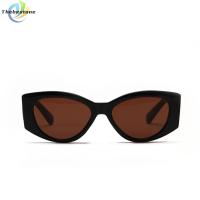 ราคา [THEBEST] แว่นกันแดดทรงแคทอายรูปไข่ย้อนยุคสําหรับผู้หญิง UV400 Protection Fashion Sun Visor Large (40971974236)