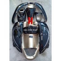 ราคา ชุดสี เฟรม ฮอนด้า สกู้ปปี้ ไอ ตัวใหม่ Honda Scoopy i new ปี 2012-2016 ครบชุด 16 ชิ้น สีดำไส้ทอง (8257967584)