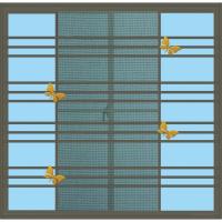 ราคา Ghouse Online WELLINGTAN (LIKE) หน้าต่างอลูมิเนียม บานเลื่อน SS 100x100ซม. สีชา+มุ้ง+เหล็กดัดผีเสื้อทอง สินค้าขายดี! (24109294608)