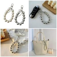 ราคา HAP Bowknot Pearl Hoop พวงกุญแจจี้น่ารักแขวนตกแต่งกระเป๋าจี้ (41916110554)