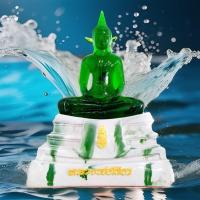 ราคา หลวงพ่อโสธร พระพุทธรูปคู่บ้าน ฐานหินอ่อน ลายหยกสีมงคล คละสี ภายในบรรจุด้วยพระแก้วมรกต (28311437415)